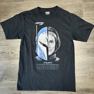 Star Wars Mandaloria Bo Katan Graphic T Shirt Reveal of the Heiress Black Size M
